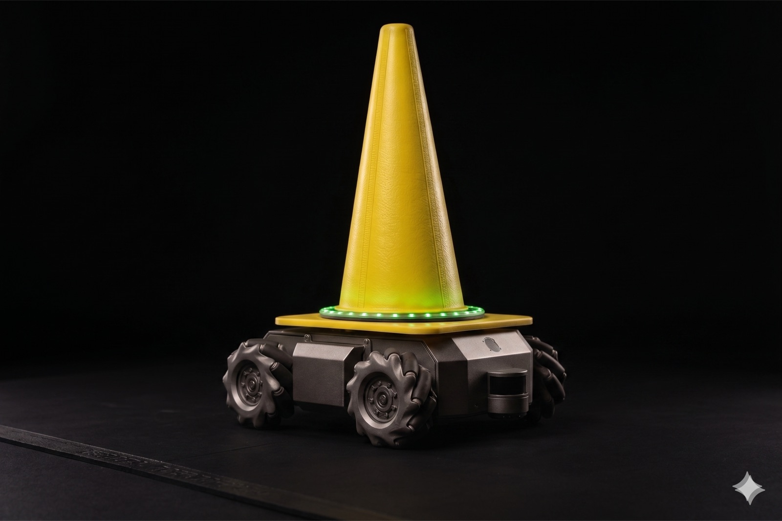 The GameChanger robot: a training cone on an autonomous holonomic base